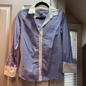 JCREW Light blue with white detailing button down